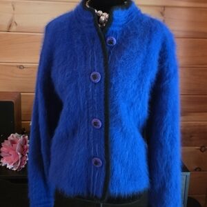Vibrant Blue Teddy Jacket
